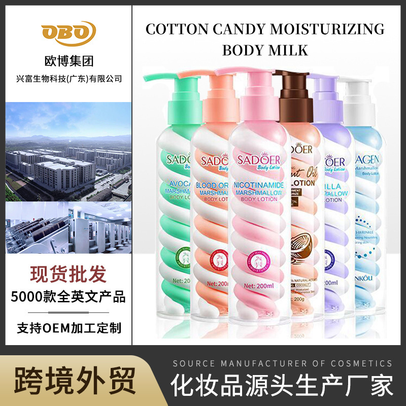 全英文棉花糖身体乳保湿补水胶原蛋白细嫩提靓护肤品跨境外贸批发|undefined
