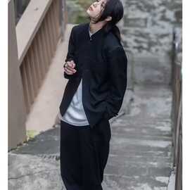 2022秋季男士纯棉长袖T恤宽松潮流体恤打底衫休闲男装上衣图片色