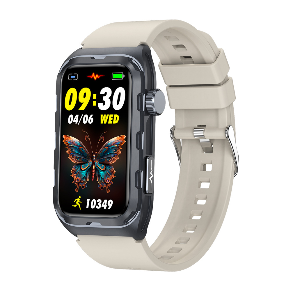 Nuevo reloj inteligente TK79 transfronterizo recordatorio de noticias ECG ECG ECG frecuencia cardíaca oxígeno en sangre sueño salud pulsera deportiva