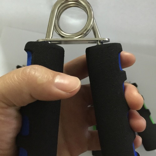 Anti-mouse hand A type 4.5mm chrome-plated grip exerciser fingerprint double-color cotton cover home fitness equipment