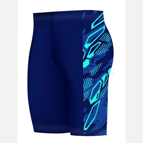 Mixed batch of five-point knee-high swimming trunks for men, tethered, elastic, fashionable, fitness and sports swimming trunks, student swimming pool, cross-border