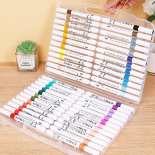 Factory supply acrylic marker pen set wholesale double oil color pen children's art multi-specification color pen