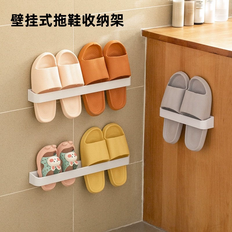 Легкая Роскошная настенная подставка для тапочек, короткая длинная толстая прочная бесшовная неперфорированная подставка для сандалий для хранения, поколение волос