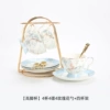 ★☆【Goblet】4 cups, 4 saucers, 4 rose spoons + four cup holders【Simple decoration】★☆