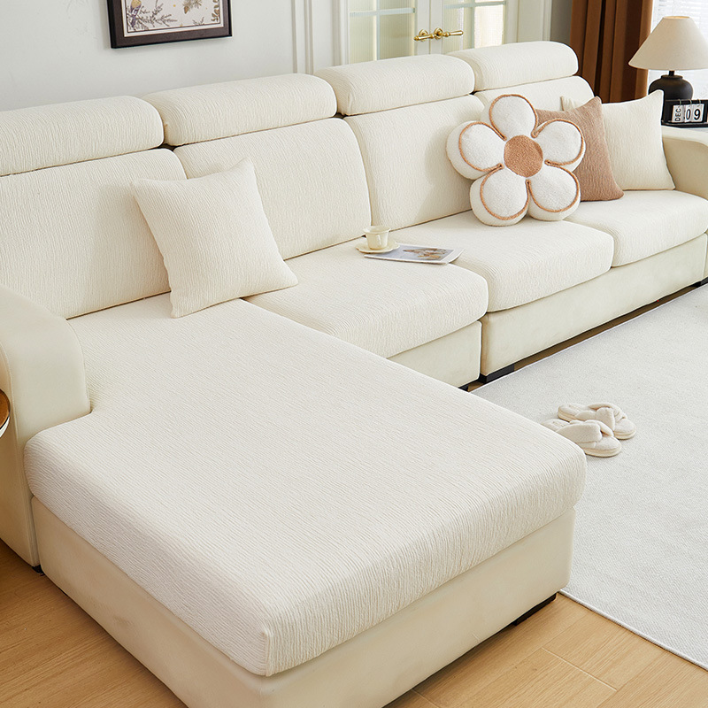 Ins Style Simple Pure Color Sofa Cover Chenille Universal Thickeneded Elastic All-Inclusive Universal Cover Sofa Cover Cloth for All Seasons