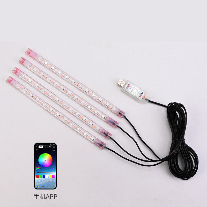 Luz de atmósfera de automóvil interior LED colorido luz de atmósfera lámpara de decoración de pie lámpara de pie lámpara de ritmo