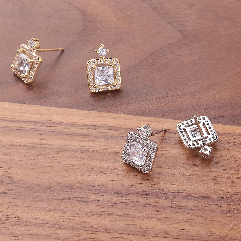 Fashionable square geometric small design elegant sophisticated…