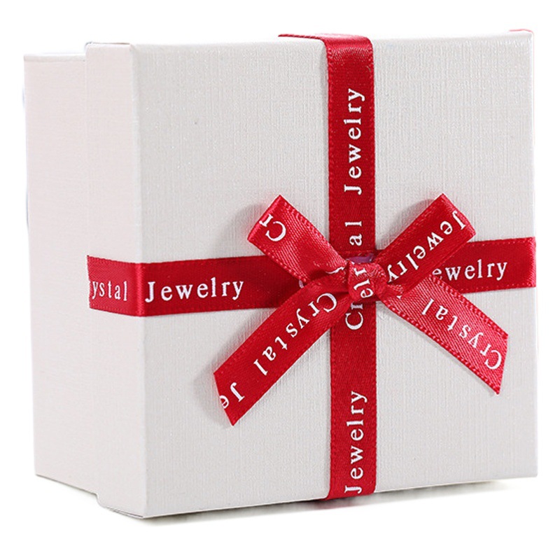 Letras inglesas Rojas arco caja de joyería anillo Stud pendientes collar caja multi-especificación caja de joyería clásica