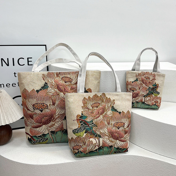 Double-sided capacious shopping bag for mother and baby
