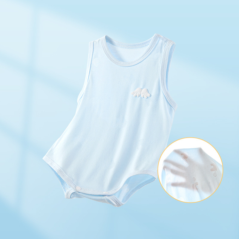 Baby summer jacket newborn chaleco delgado para hombres y mujeres, chaleco de triángulo, ropa de verano para niños pequeños, ropa de bebé image 8