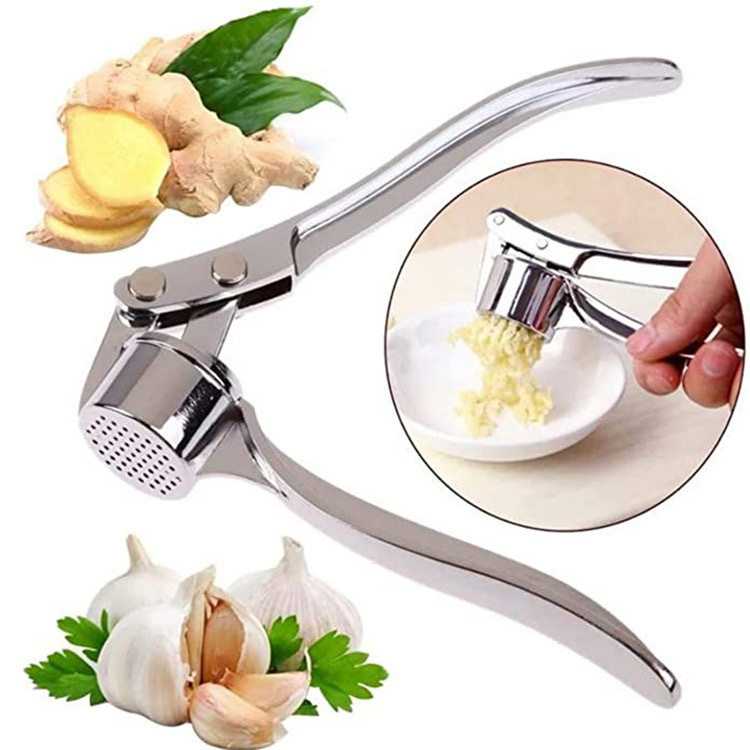 Wholesale extra large garlic press garlic press garlic clip multi-functional zinc alloy stainless steel manual pull garlic press