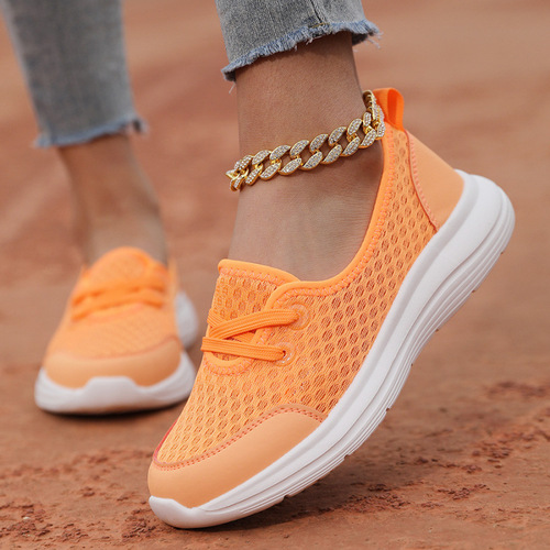 Casual shoes women's new mother shoes, light walking shoes, light breathable, step-on outdoor women's shoes