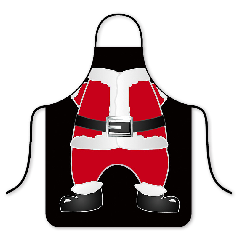 クロスボーダークリスマス新しいクリエイティブ面白いエプロン防水耐油クリスマスギフト装飾エプロンスモックエプロン|undefined