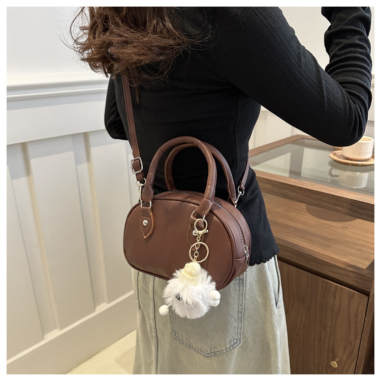 New women's handbag, phone bag, fashionable, versatile, sweet, retro, solid color, simple, casual, shoulder bag, tote bag, crossbody bag