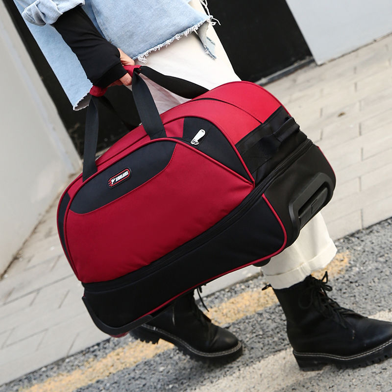 Business Boarding Travel Bag, Women's Trolley Bag, Men's Large-Capacity Student Portable Luggage Bag, Water-Repellent Trolley Bag