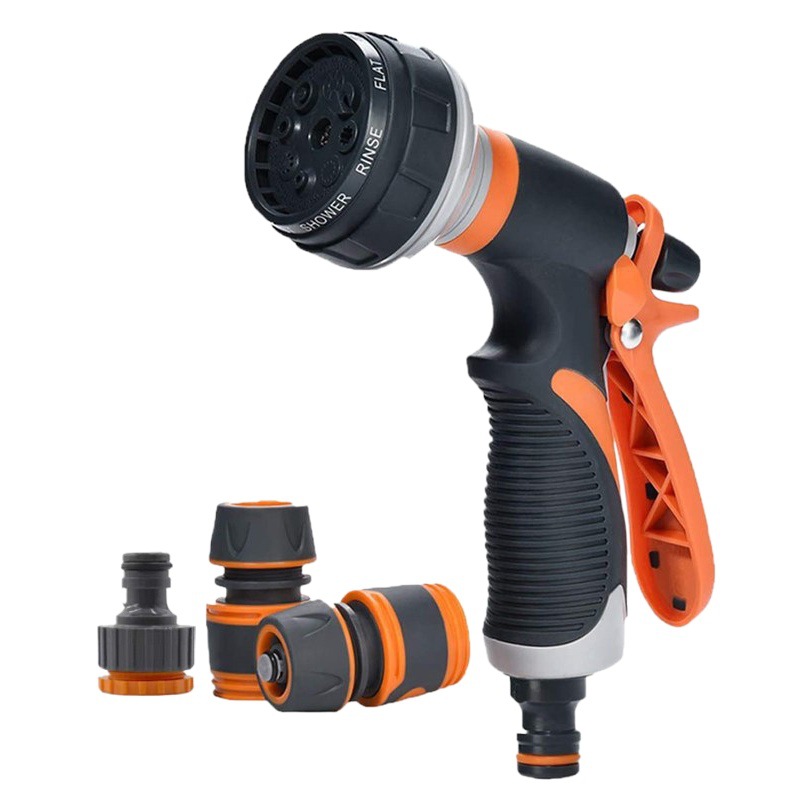 SNJUE8 Función de lavado de coches traje de pistola de agua herramientas de jardín transfronteriza pistola de agua de riego de jardín de alta presión pistola de agua