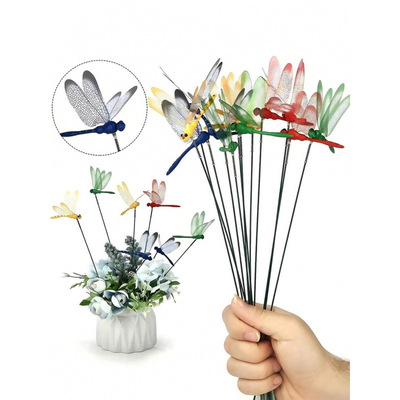 W 60283 3D dragonfly garden decor 立体仿真蜻蜓园艺装饰|ru
