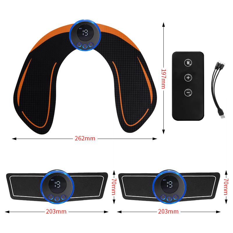 엉덩이 + 팔 (리모컨 포함)