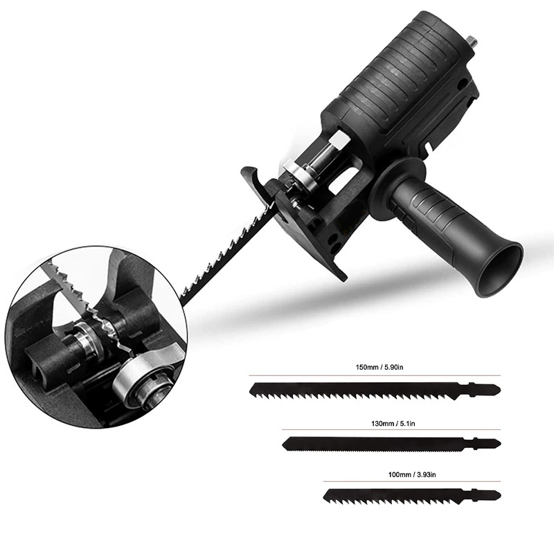 Ручная электродрель переменная электрическая пила сабельная пила переменный адаптер для сабельной пилы многофункциональный бытовой небольшой деревообрабатывающий электроинструмент