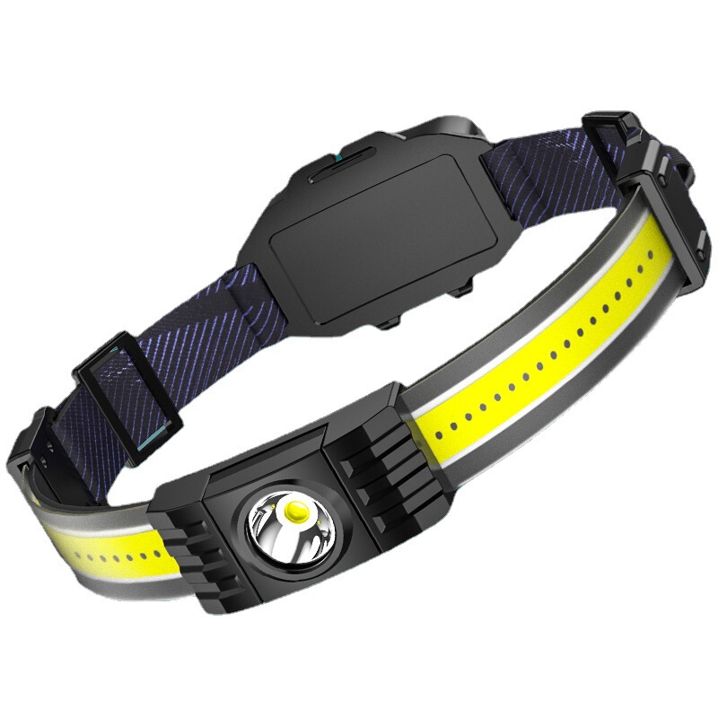 22-Year New Model Belt Light, Strong Light Rechargeable Head-Mounted Flashlight, Fishing-Specific Cob Floodlight Outdoor Lighting Lamp