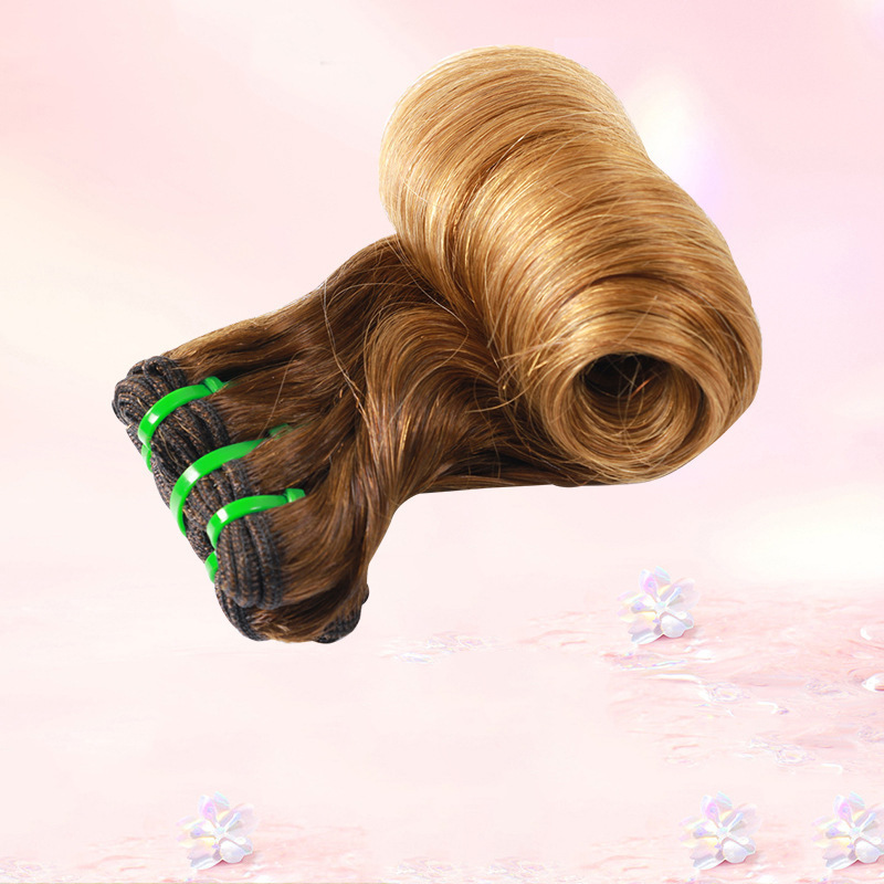 Front Lace Human Hair Wig Double Drawn Bouncy Pissy Curly_voghion.com