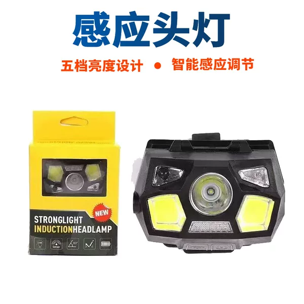 Sensing headlamp, outdoor fishing lamp, night fishing lamp, cap lamp, multi-source light fishing lamp, rechargeable LED fishing lamp, fishing gear wholesale