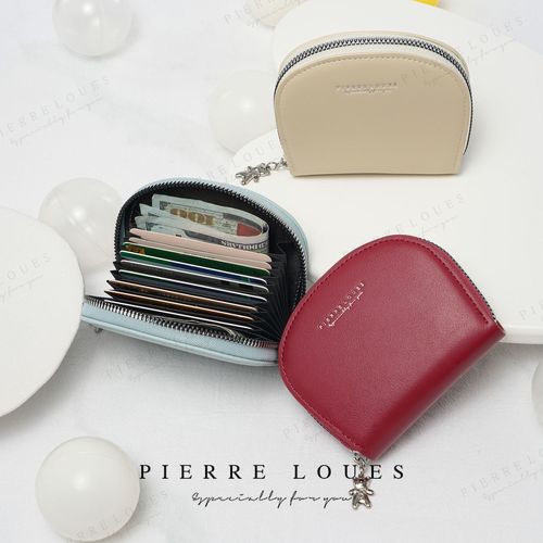 Cross-border large-capacity women's slim wallet fashionable PU multi-card slot pleated wallet document bag Instagram-style women