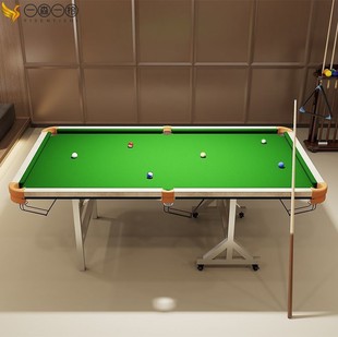 Home Adult Chinese-Style Black Eight-Ball Five-Point Practice Table Clearance Ideas Low-Stick Billiard Practice Table Vertical Folding Model