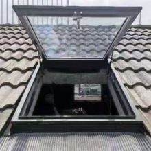 天台瓦片屋顶硫璃瓦加厚阁楼窗户斜顶伸缩式一整套总成手动天窗