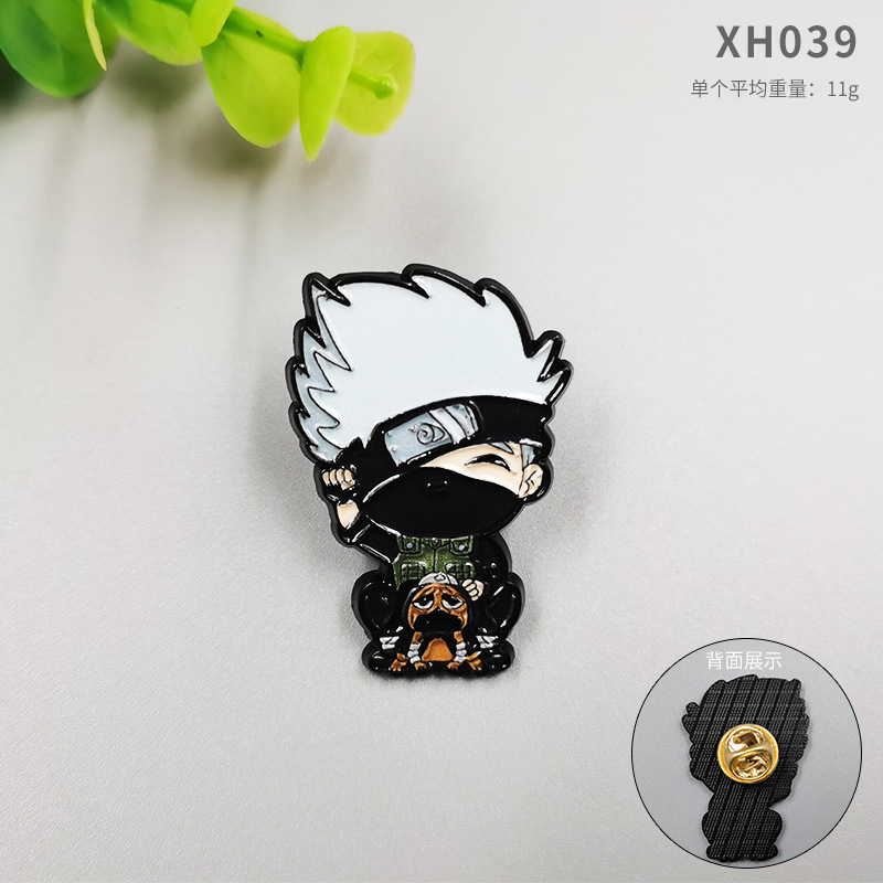 Cartoon anime metal badge Luffy Goku Naruto cat zinc alloy badge…
