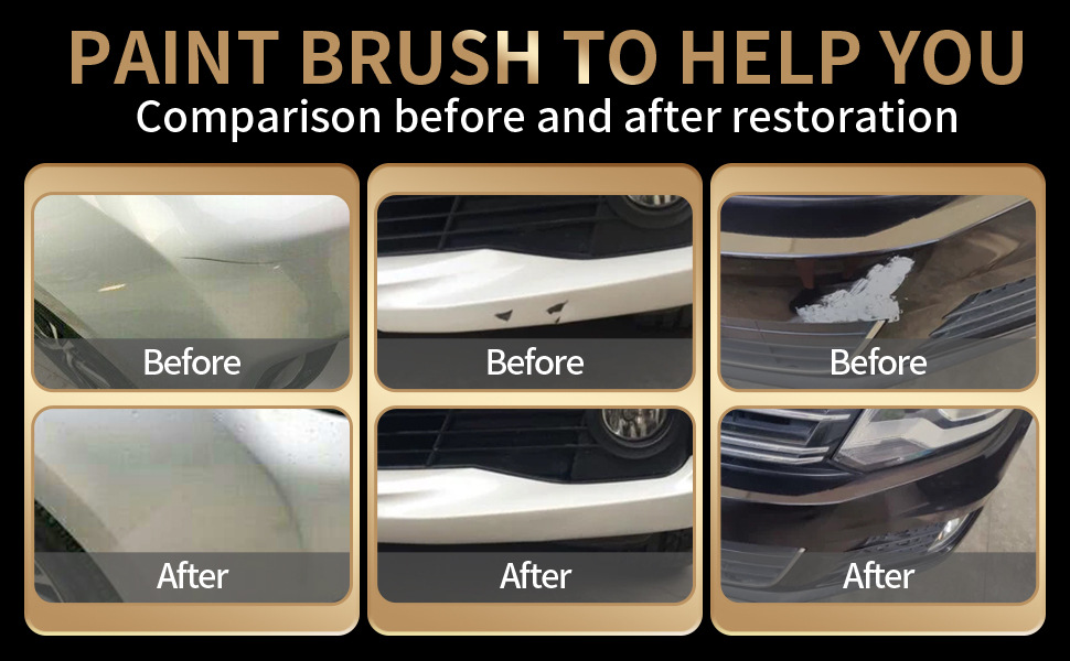 Cross-Border E-Commerce Car Paint Touch-Up Pen, Paint Scratch Repair Pen, Pearl White and Black Scratch Repair Tool
