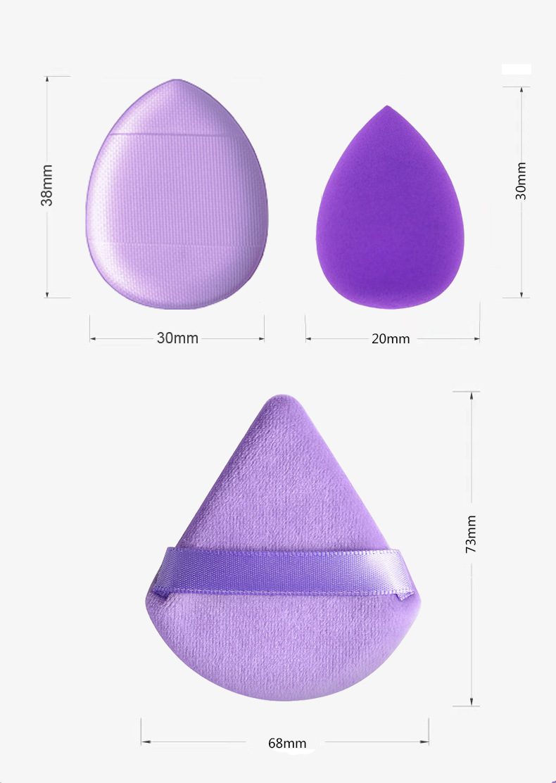 143g Weight Makeup Puff Makeup Tools Types 1 Set Quantity Sponge Material Solid Color Pattern Simple Style Style Simple Style Solid Color Sponge Makeup Puff 1 Set 无