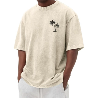 纯棉做旧欧码Men's Short Sleeve Shirts Oversized Cotton Vinta