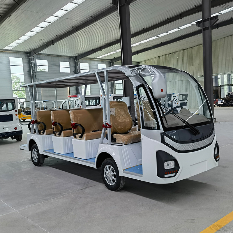 11座景区旅游电动观光车四轮营区校园机场售楼处接待巡逻摆渡车