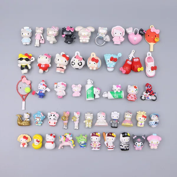 Foreign trade figurines, versatile cats, black leather, sports-themed, cosplay costumes, mini ornaments, creative DIY materials