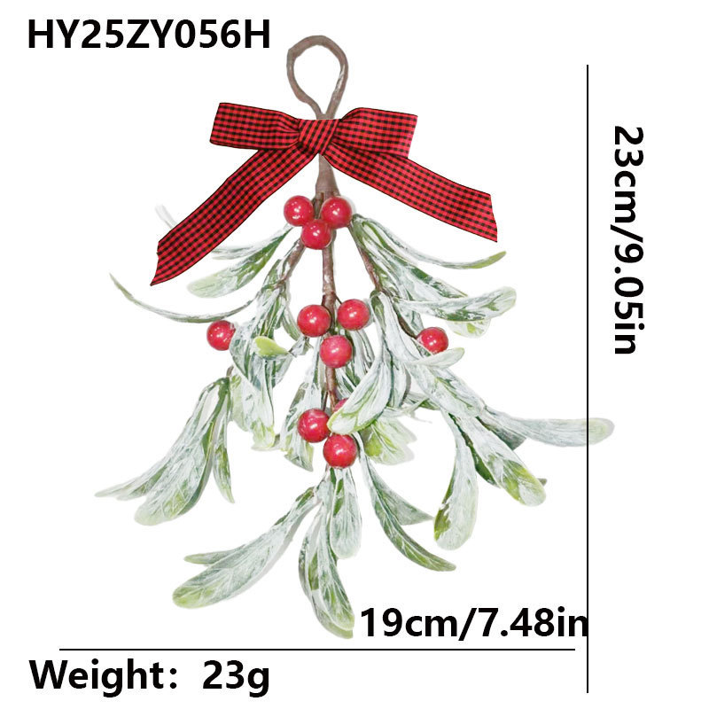 ヨーロッパとアメリカのクロスボーダークリスマスデコレーション、イチジクのハンギングオーナメントシリーズ、模擬緑の植物、ベリー、小さな花束、ソース工場|undefined