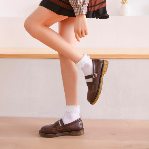 Sweet Japanese-style lace edge short socks velvet ruffled socks for female students Lolita princess knee-high stockings wholesale