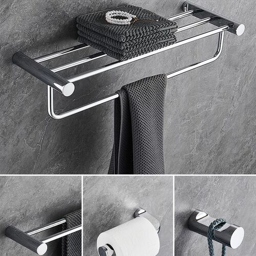 Chrome plated towel rack bath towel rack bathroom towel bar bathroom hardware pendant set