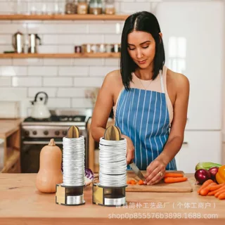 跨境木质罐盖梅森罐杯盖收纳架实木家用立式杯盖架可拆卸收藏架