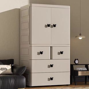 Deepened and Thickened Extra-Large Baby Wardrobe Household Baby and Kids Clothes Storage Cabinet Simple Small Wardrobe Storage Box