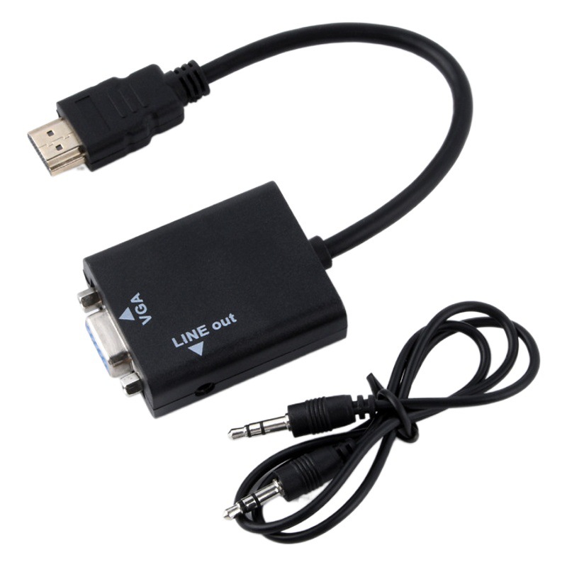 HDMI hembra a macho VGA transferencia HD cable adaptador ordenador decodificador convertidor mismo monitor de pantalla TV