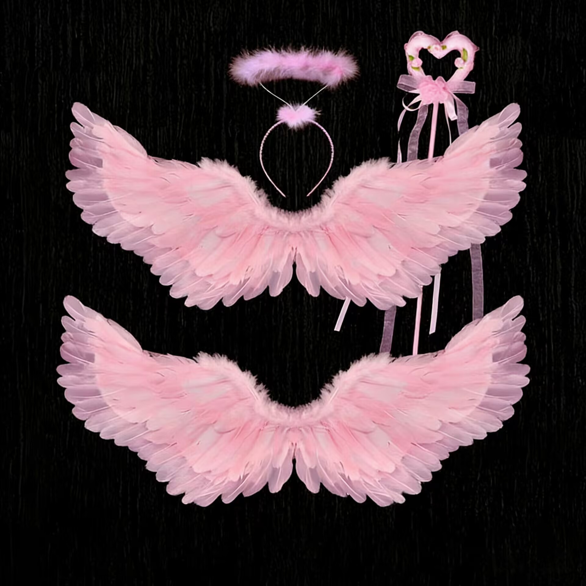 fuchsia angel wings for adults