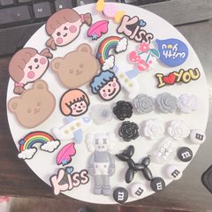 Crocs shoe flower shoe buckle decoration accessories Zhibixing removable DIY cartoon animation shoe flower accessories men and women