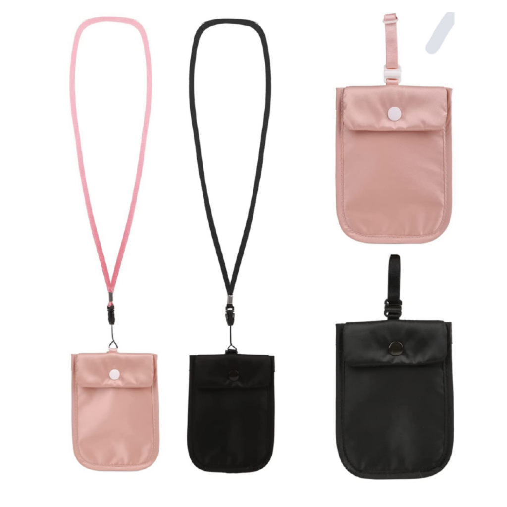 Juego de 2 piezas de ropa interior de mujer de algodón de nuevo estilo bolso de cambio cepillo antirrobo RFID bolso de tarjeta de mujer suave y ajustado ultrafino