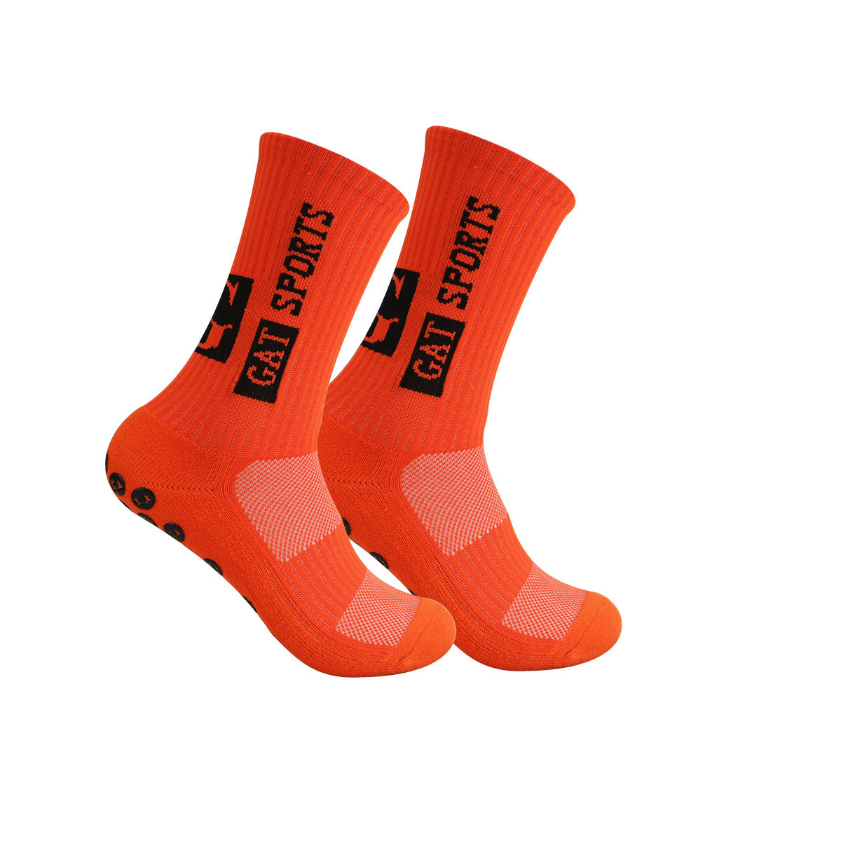 Non-Slip Football Socks With Anti-Slip Dots, Mid-Calf Sports Socks For Training & Matches, Breathable & Anti-Odor, Unisex Athletic Socks_vogvips.com