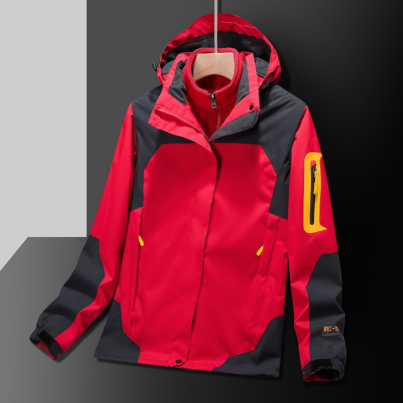 Otoño y invierno nueva chaqueta de asalto chaqueta de hombre suelta ocio viaje al aire libre hombre y mujer tendencia 3 - en - 1