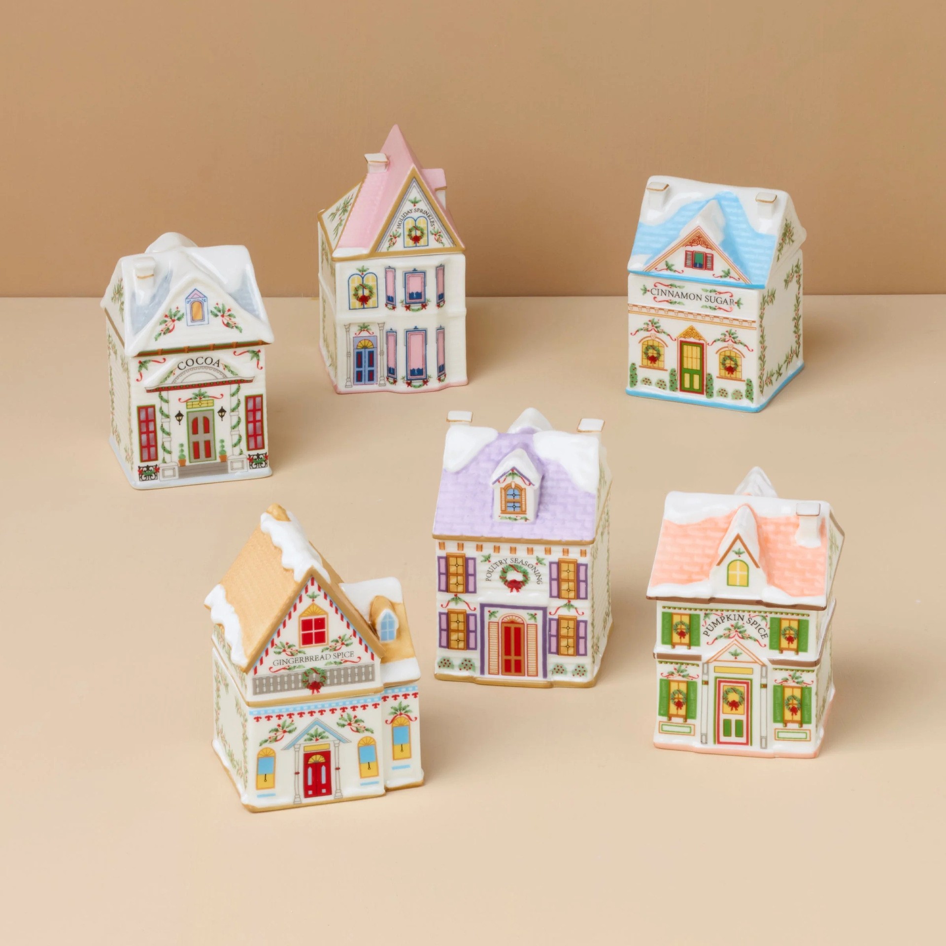 Nuevos modelos transfronterizos   Navidad Holiday Village Spice House Decoración de regalos Decoración