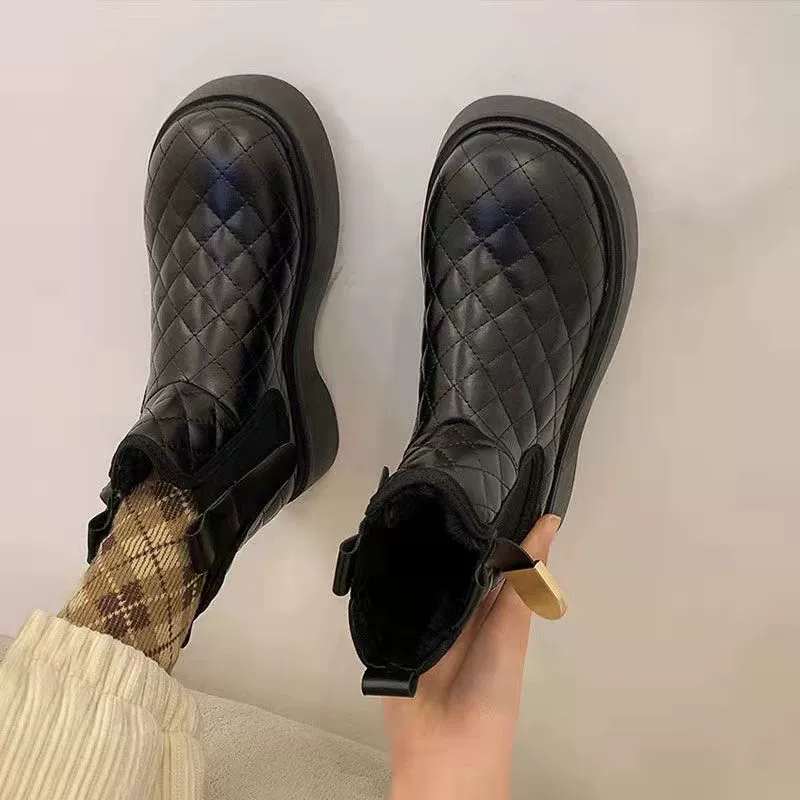 Z Snow Boots Women's 2024 Winter New Popular Cotton Shoes Plus Velvet Thickened Anti-Slip Waterproof Fur All-in-One Short Boots Cotton