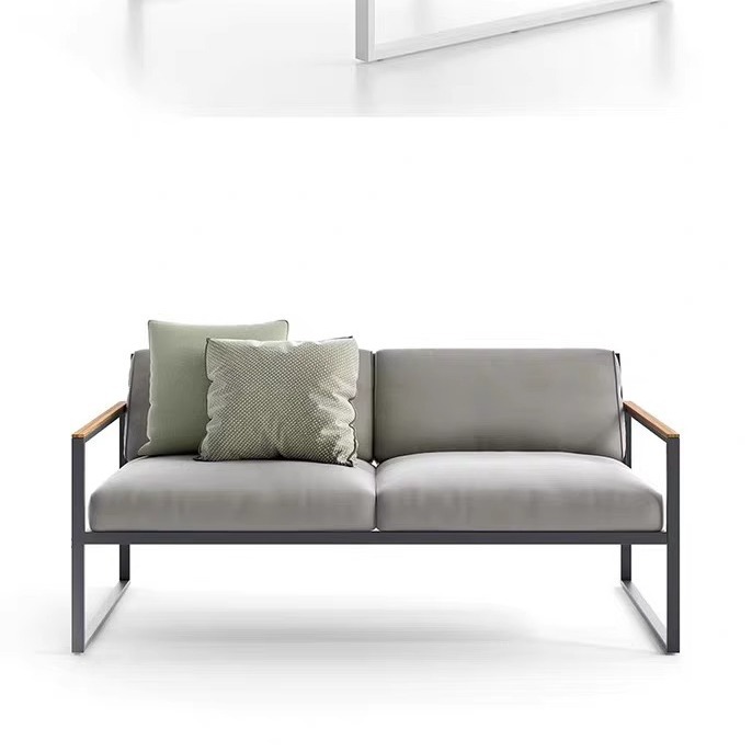 Salón al aire libre sofá de teca sofá patio villa jardín al aire libre impermeable muebles de sala de sol