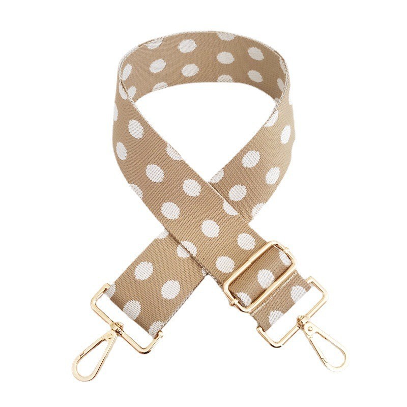 112g Weight Sling Strap Type Bag Strap/Shoulder Strap Bags Type Casual Occasion Polyester cotton Material Polka Dots Pattern Women'S Gender Fashion Style New Color Polka Dot Wide Shoulder Strap Adjustable One-shoulder Crossboby Bag Accessories Long Strap Burden Reduction Replacement Purse Chain 7